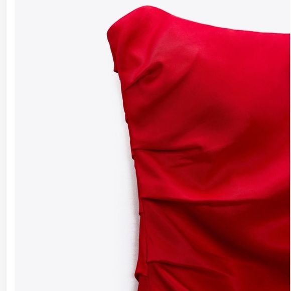 ZARA SHORT RUCHING DRESS - Picture 8 of 9